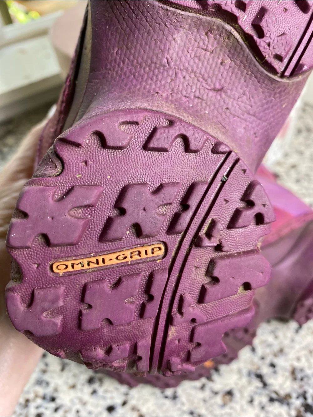 COLUMBIA Youth Rope Tow III Waterproof Winter Boots Purple 1
